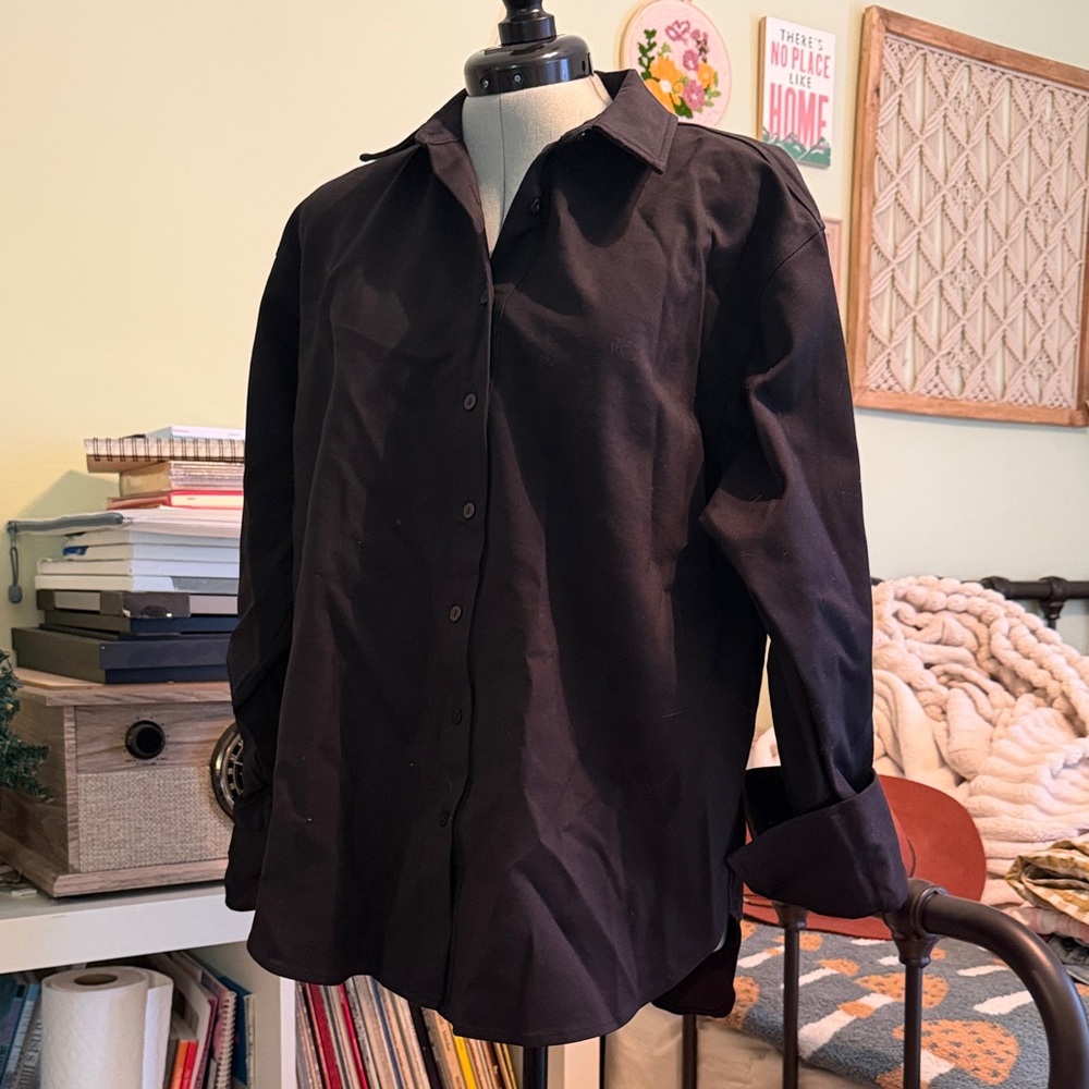 CALIA Black Dress Shirt